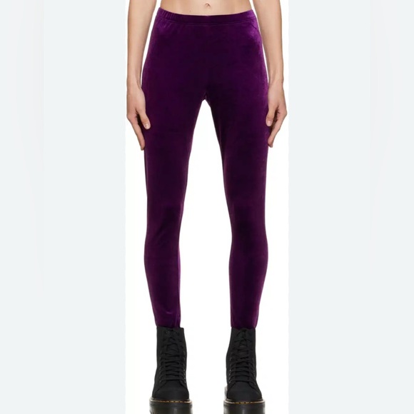 Junya Watanabe Purple Leggings High-Rise Seamless Design new with tags XS